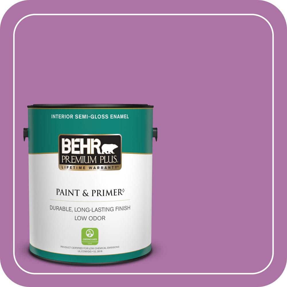 1 gal. #670B-6 Orchid Kiss Semi-Gloss Enamel Low Odor Interior Paint & Primer price history on PriceWatchPro