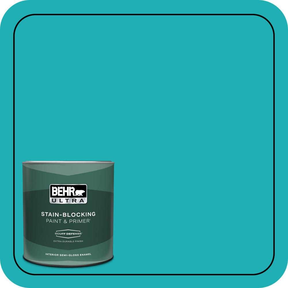 1 qt. #500B-5 Mermaid Treasure Extra Durable Semi-Gloss Enamel Interior Paint & Primer price history on PriceWatchPro