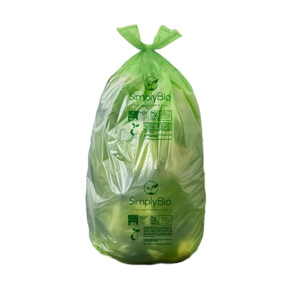 Compostable Heavy Duty Unscented Tall Kitchen Trash Bags - 60 Bags (13