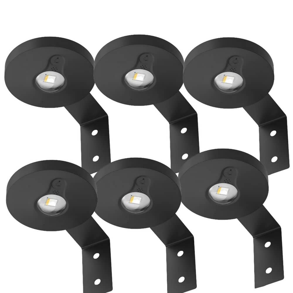 4 in. 6-Pack Matte Black Integrated LED Undercabinet Puck Lights with Stepless Dimming and Timer Indoor Accent Light price history on PriceWatchPro