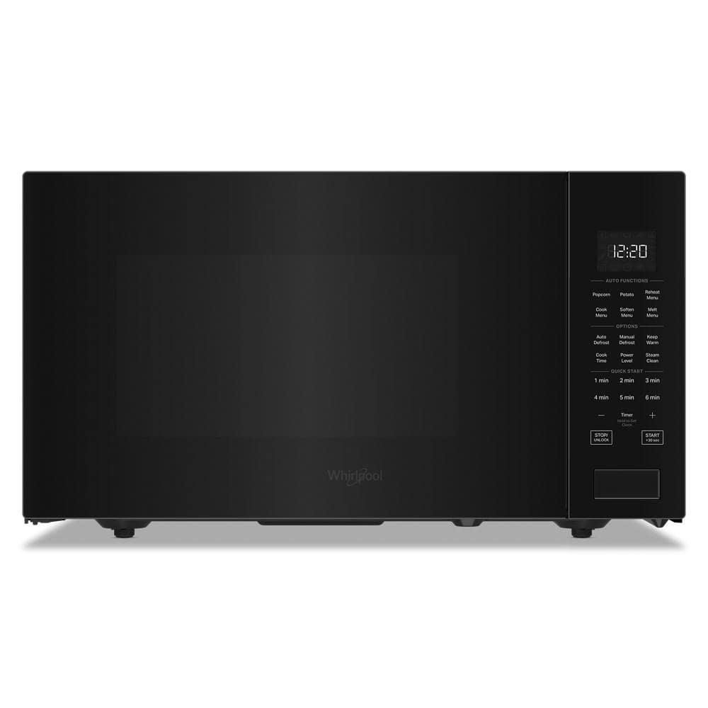 Whirlpool 21.75 in. 1.6 cu. ft. Countertop Microwave in Black with Sensor Cooking