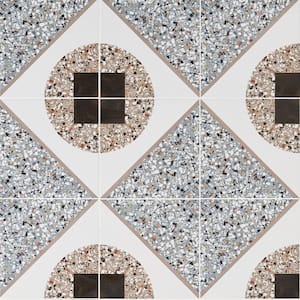 Grain Deco Azur 7.87 in. x 7.87 in. Matte Porcelain Floor and Wall Tile (12.48 sq. ft./Case)