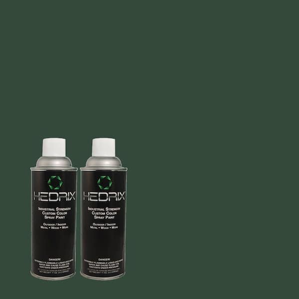Hedrix 11 oz. Match of 8358 Teal Gloss Custom Spray Paint (2-Pack)