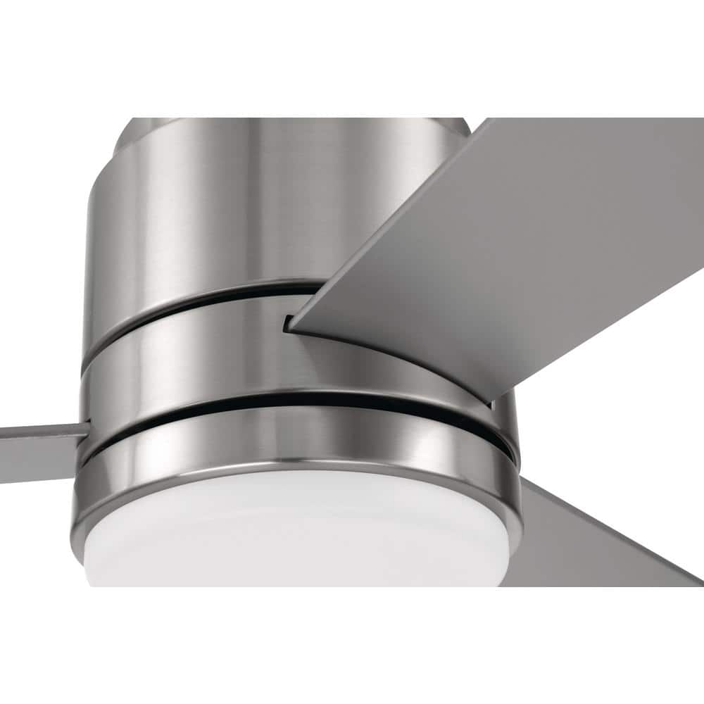 52" Brushed Nickel Ceiling Fan with LED Light and 3 Blades