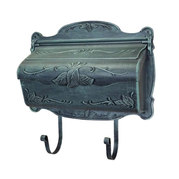SPECIAL LITE PRODUCTS Floral Verde Green Wall Mount Horizontal Mailbox