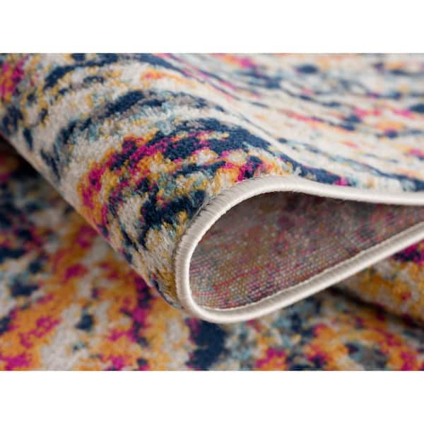 Savannah Cream 2 ft. x 3 ft. Modern Abstract Doormat Area Rug