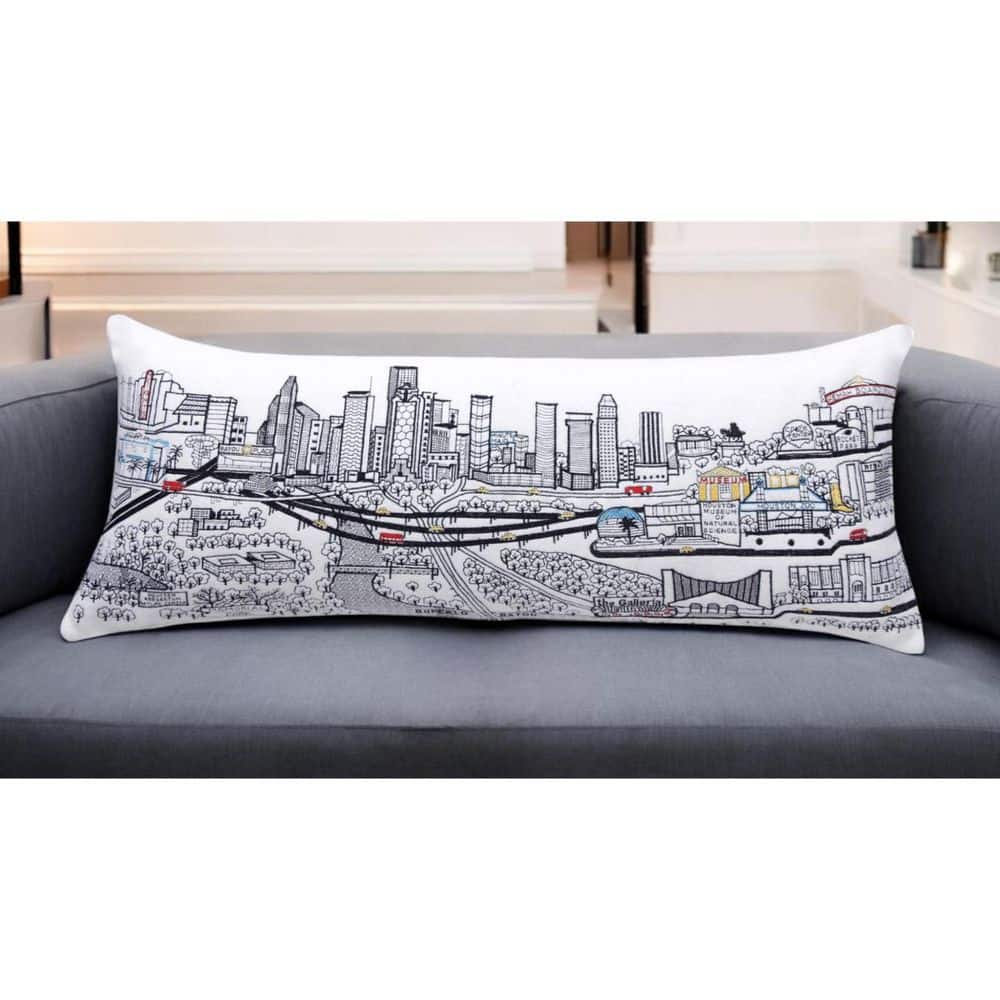 Cream Solid Polyester 14 in. x 35 in. Throw Pillow price history on PriceWatchPro