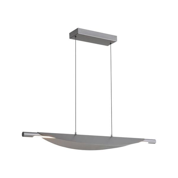 Golden Lighting - Luma 25-Watt 1 Light Graphite Integrated LED Linear Pendant Light with Graphite Shade