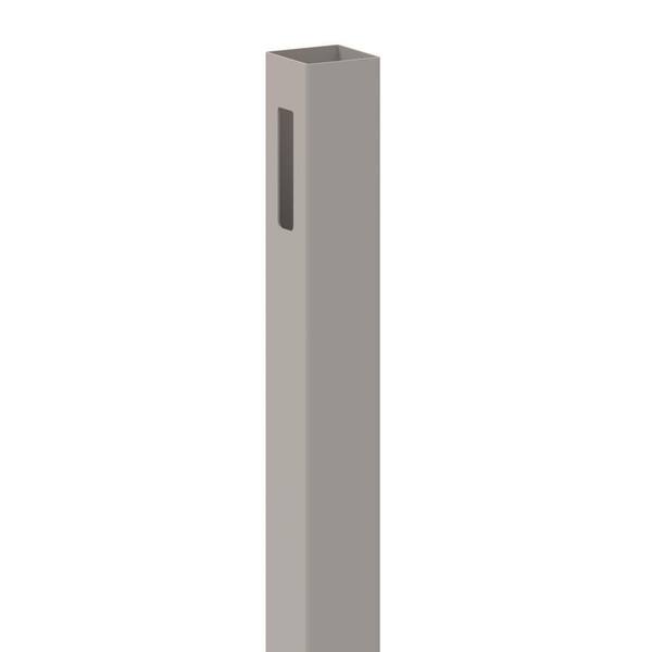 Barrette Outdoor Living Linden 5x5 Vinyl Fence Corner Post in Driftwood Gray - 108 in.