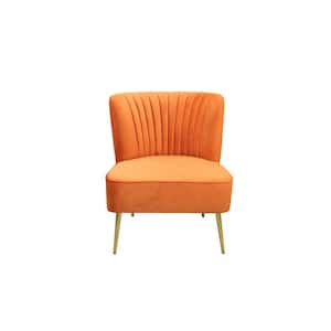 Accent Chair Armless Leisure Chair Single Sofa in Orange