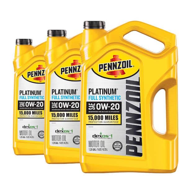 Platinum SAE 0W-20 Full Synthetic Motor Oil 5 qt. (Case of 3)
