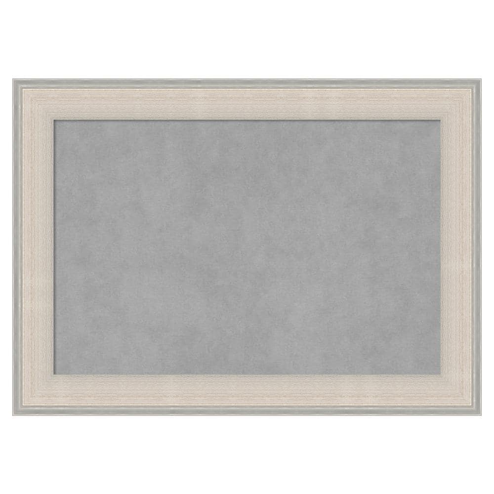 Cottage White Silver 28 in. x 20 in. Framed Magnetic Board price history on PriceWatchPro
