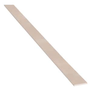 Beige Single 6 in. x 73.06 in. Polished Engineered Marble Threshold Tile Trim (6.09 ln. ft./Each)