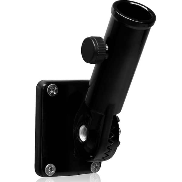 1 in. Multi-Position Black Aluminum FlagPole Bracket