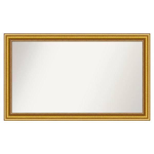 Amanti Art Townhouse Gold 39.75 in. x 23.75 in. Custom Non-Beveled Wood Framed Batthroom Vanity Wall Mirror