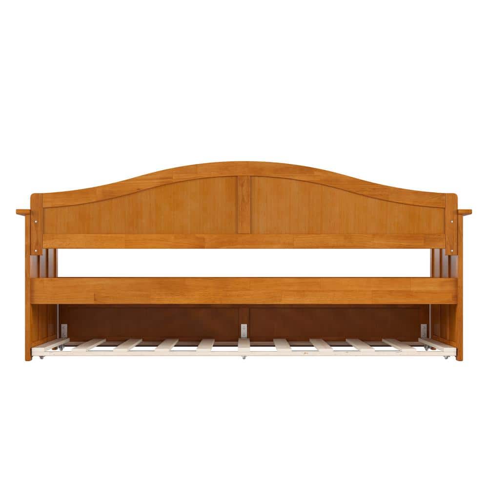 Nantucket Light Toffee Twin Wood Daybed with Trundle