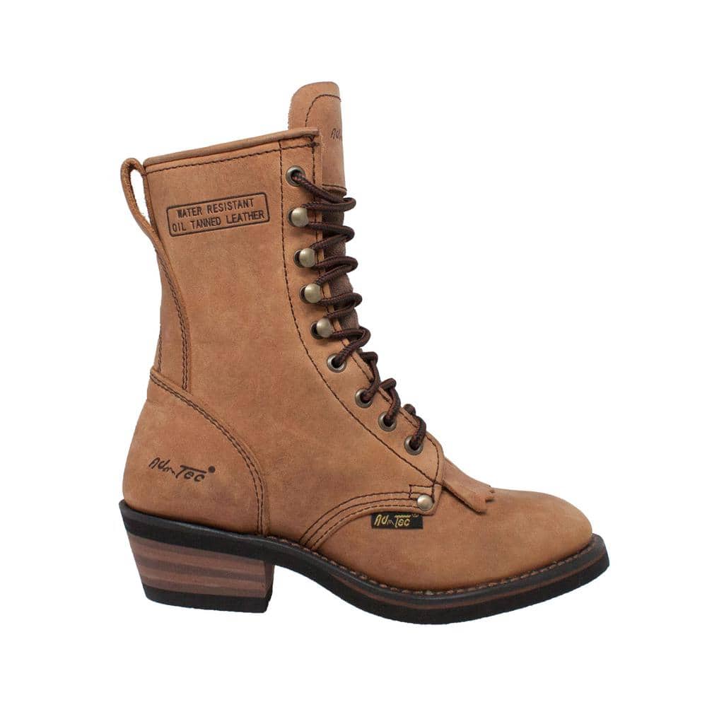 Women's Size 10 Tan Leather 8 in. Cowboy Boots price history on PriceWatchPro