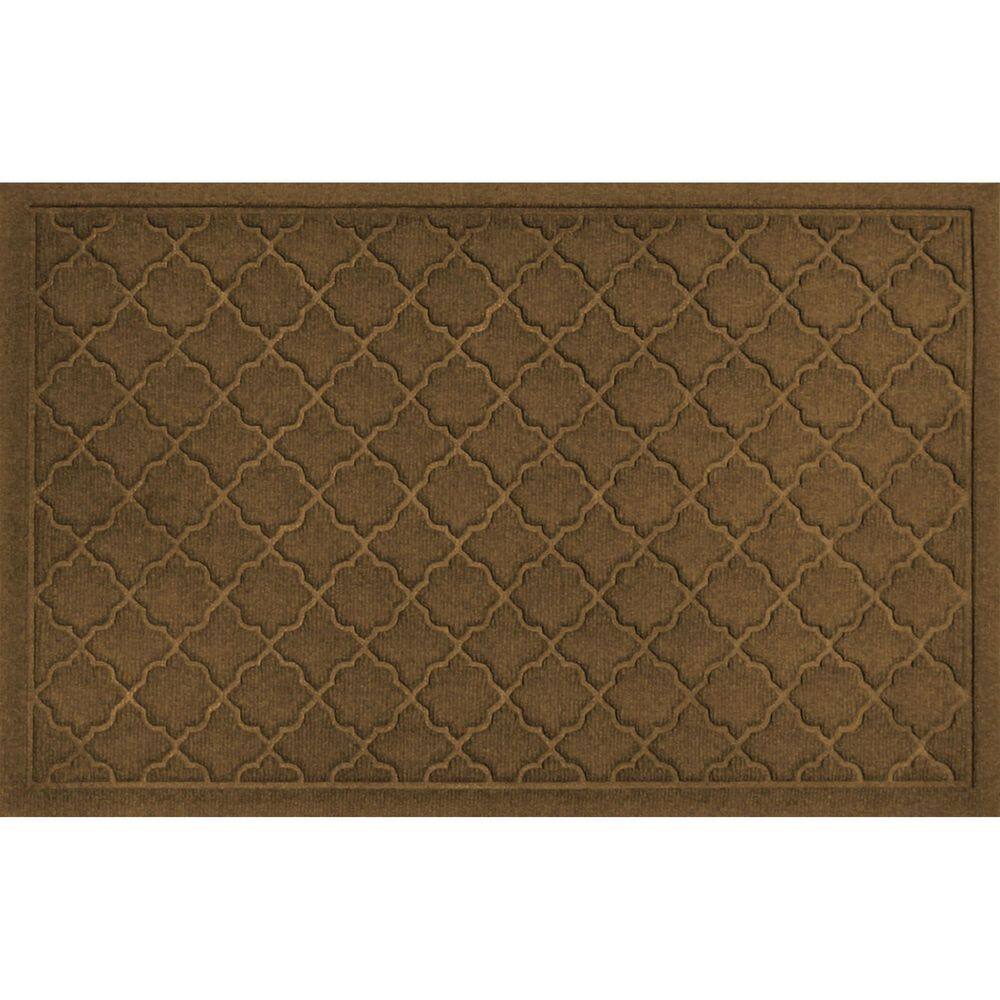 Waterhog Cordova 23 in. x 35 in. PET Polyester Indoor Outdoor Mat Dark Brow