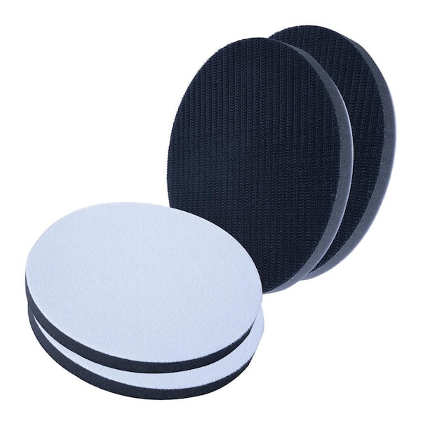 6 in. Foam Interface Pad, Hook and Loop Backing Pad for 6 in. Orbital Sander (4-Pack)