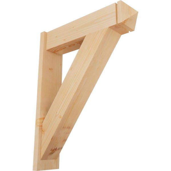 Ekena Millwork 8 in. x 38 in. x 30 in. Traditional Arts and Crafts Smooth Douglas Fir Outlooker