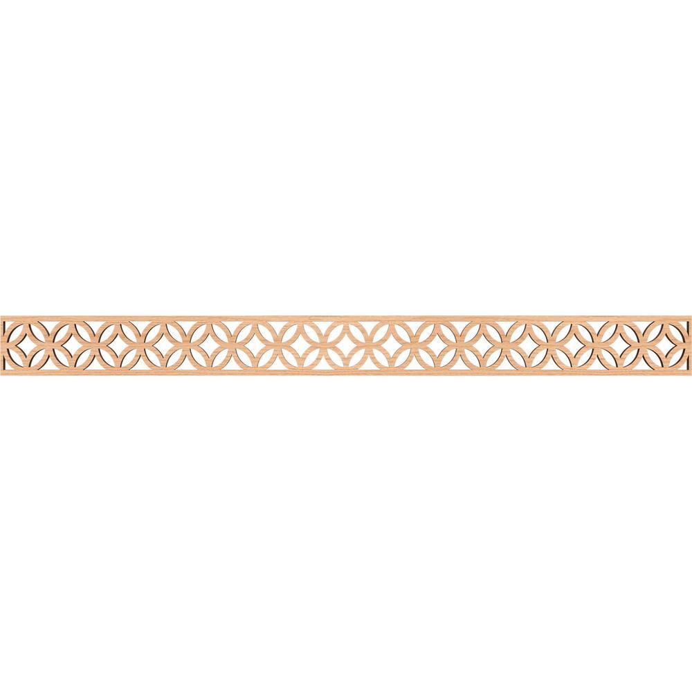 Crosby Fretwork 0.375 in. D x 46.375 in. W x 4 in. L Hickory Wood Panel Moulding price history on PriceWatchPro