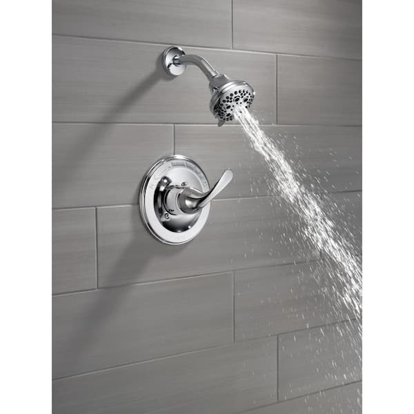 Classic 1-Handle Wall Mount Shower Faucet Trim Kit in Chrome (Valve Not Included)
