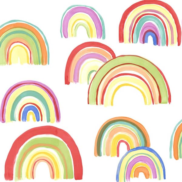Unbranded Over the Rainbow Multicolor Wallpaper