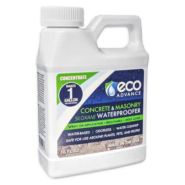 Eco Advance 16 oz. Clear Penetrating Siloxane Water-Based Concrete and Masonry Water Repellent Sealer Concentrate (Makes 1 Gal.)