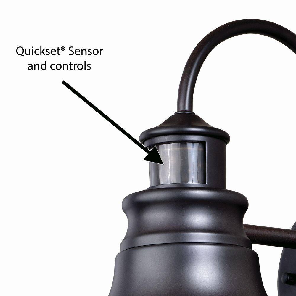 Delano Bronze 13.25" Dimmable Outdoor Wall Light