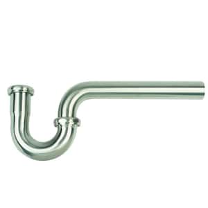 Brass P-Trap Assembly with 1-1/4 in. O.D. J-Bend in Satin Nickel