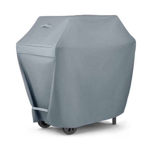OSTO 64 in. Gray Grill Cover, Waterproof Patio Storage Cover for Outdoor Grills