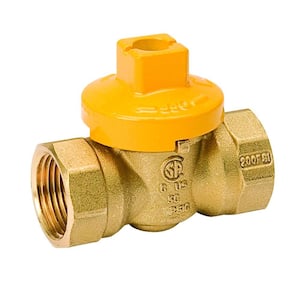 1/2 in. x 1/2 in. Brass Gas FPT x FPT Ball Valve