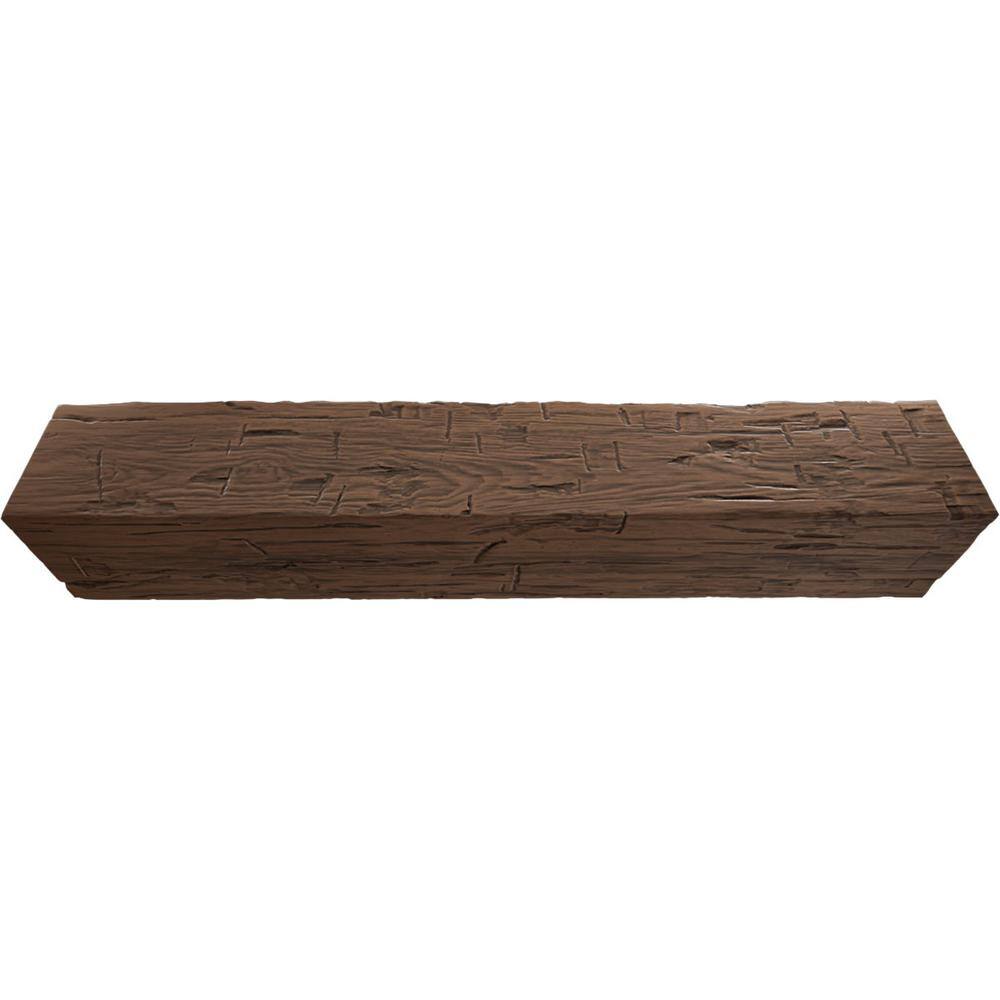 Premium Aged Faux Wood Hand Hewn U-Beam, 10-ft