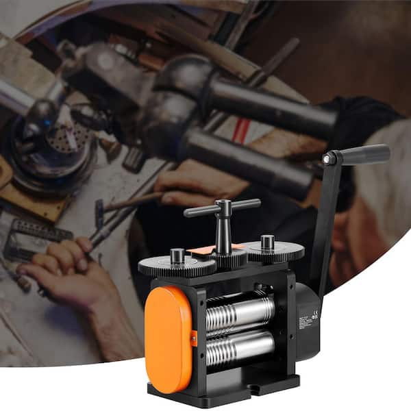 Rolling Mill, 2.24 in. Jewelry Rolling Mill Machine, 1: 2 Gear Ratio, 3-in-1 Multi-Function Rolling Mill