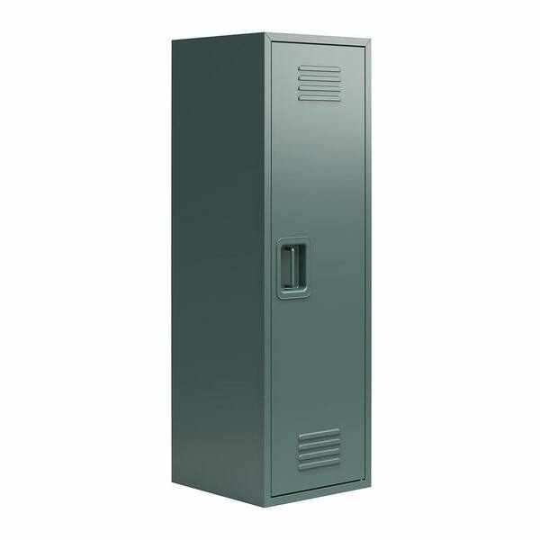 Little Seeds Little Seeds Casey Kids Tall Metal Storage Locker, Hunter Green