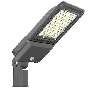 200Watt 28000 Lumens 150° Bronze Integrated LED Parking Lot Area Flood Light, Slip Fitter, 5000K White