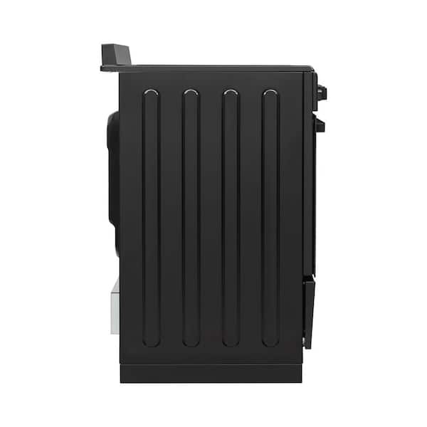 20-in Glass Top 4-Burners 1.87 cu. ft. Convection Oven Freestanding Electric Range (Black)