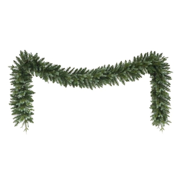 9 ft. x 10 in. Blue/Green Linden Fir Artificial Christmas Garland