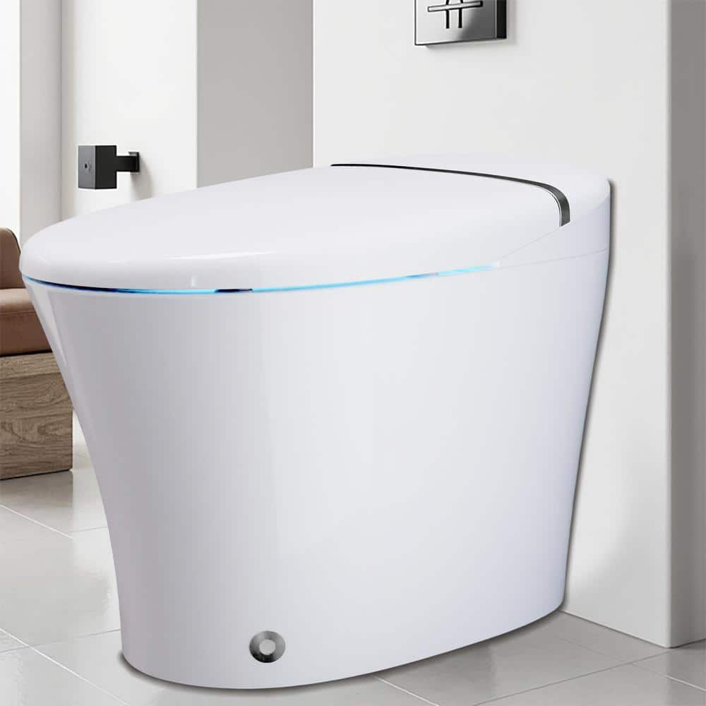 ENVO Spirit Elongated 1.28 GPF Smart Bidet Toilet in White with Remote Cont