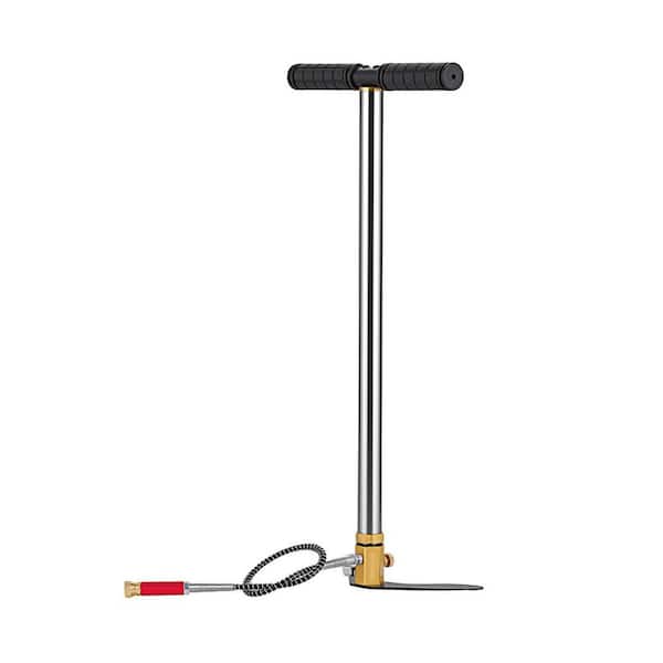 3-Stage Hand Pump 3600 PSI/24.82 MPa Stainless Steel, w/ Oil Filter and Pressure Gauge for Paintball and Tire Inflation