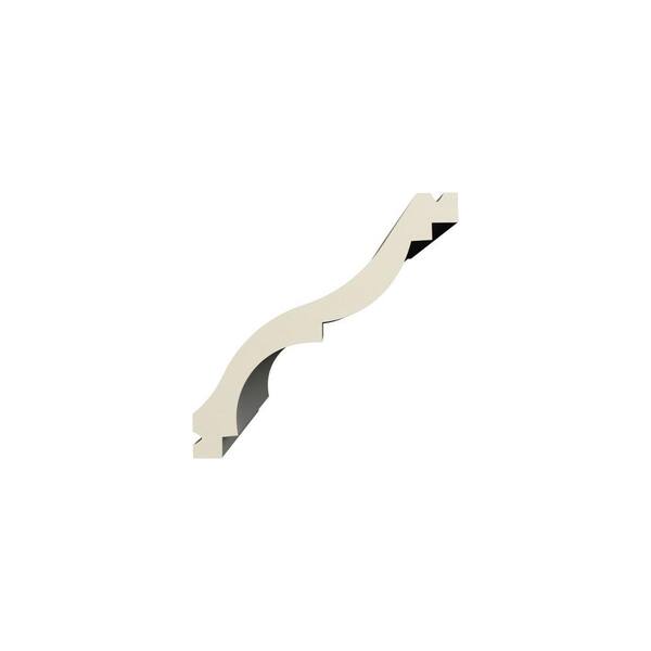 Ekena Millwork Isabel 2.375 in. D x 3.375 in. W x 96 in. L Polyurethane Crown Moulding