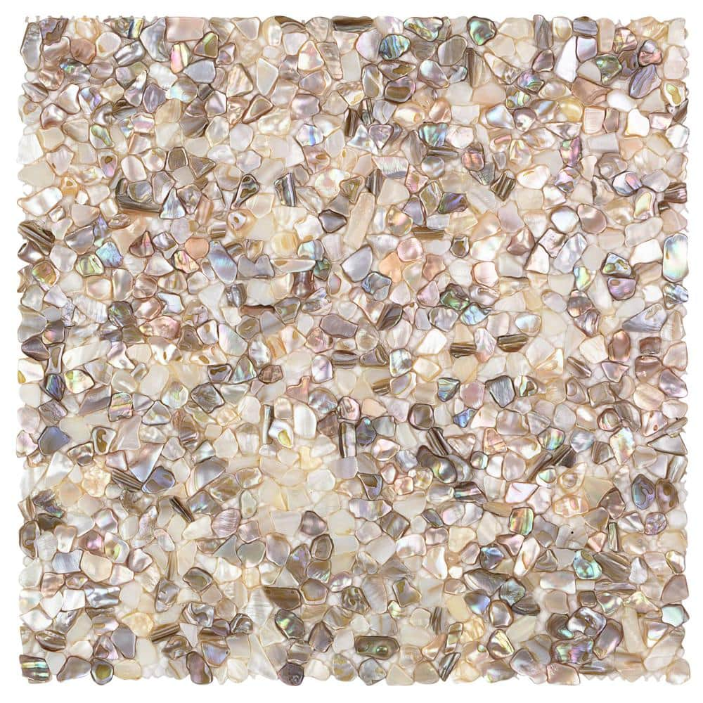 Reviews for Ivy Hill Tile Baroque Pebbles Pearl Shell 11.81 in. x 11.81 ...