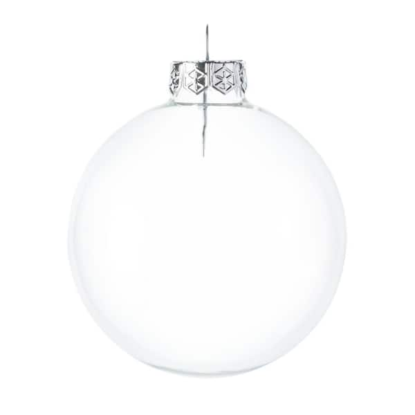 Whitehurst 1.5 in. Clear Glass Christmas Ornament (40-Pack) 27811