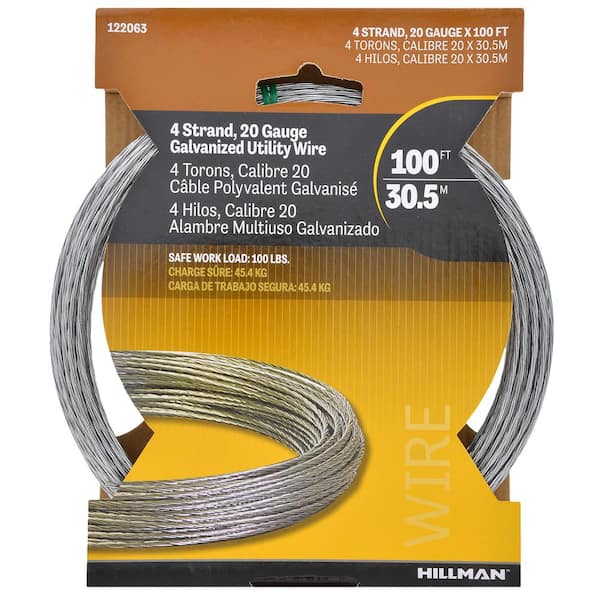 The Hillman Group 123106 Galvanized Steel Wire 20 Gauge for sale online 