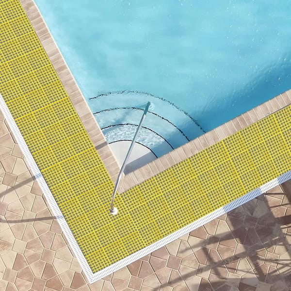 Wellco 1.5 in. x 1.5 in. x 1 in., 2 ft. x 2 ft., Fiberglass Molded Grating Composite for Floors Outdoor Drain Cover in Yellow