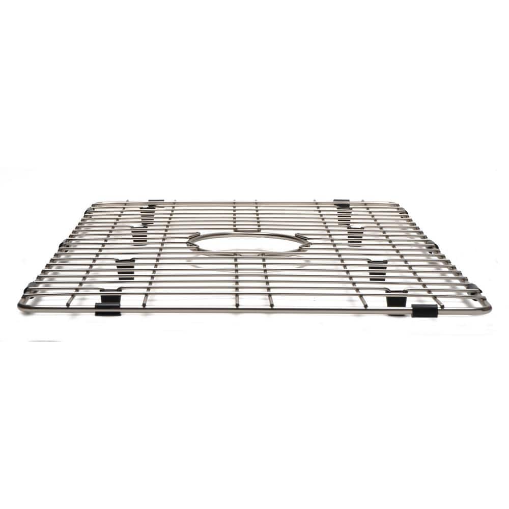 Brushed Stainless Steel Sink Grid with Plastic Feet