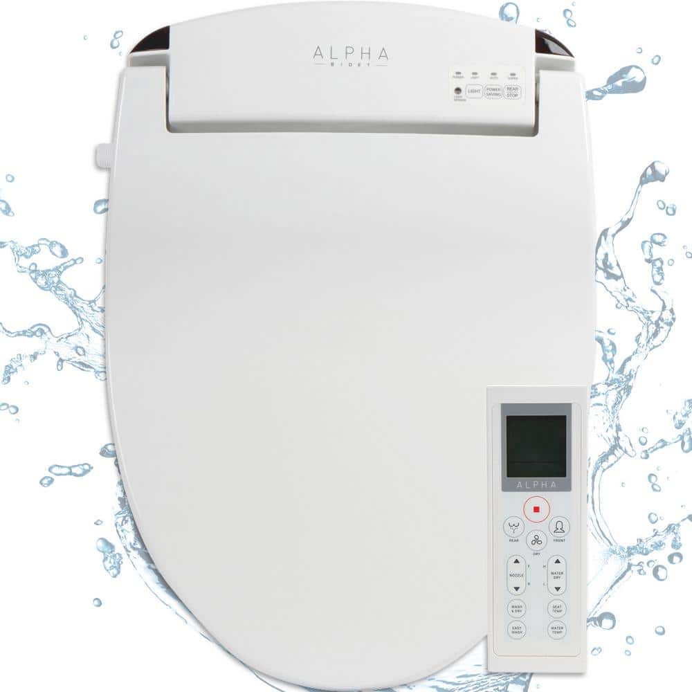 Alpha Bidet JX Electric Bidet Seat for Elongated Toilets in WhiteJXEW The Home Depot