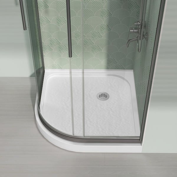 Pana/5 Zeafive Zeno 36 in. L x 36 in. W Sector Corner Shower Pan Base
