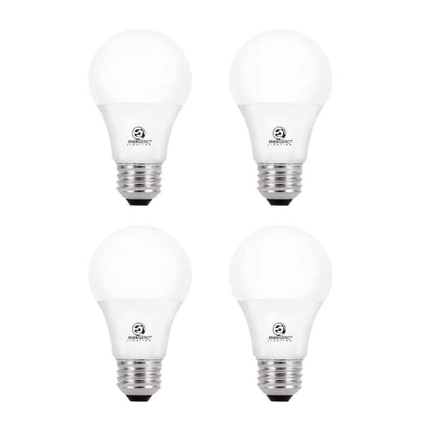60-Watt Equivalent 3000K A19 Dimmable LED Light Bulb in Warm White (4-Pack)