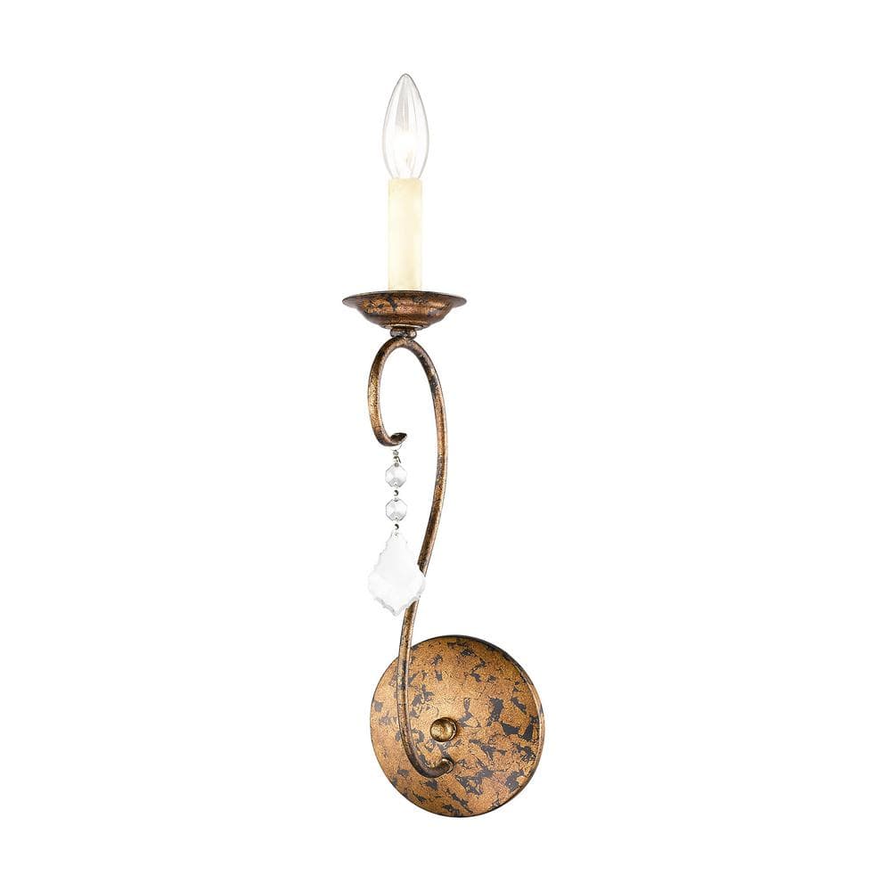 Venetian Golden Bronze Dimmable Brass Sconce